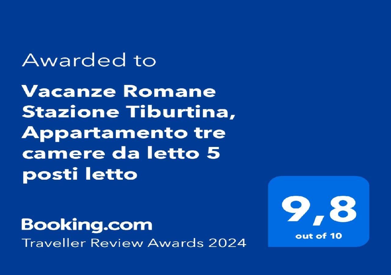 "Vacanze Romane" Stazione Tiburtina, Appartamento Tre Camere Da Letto 5 Posti Letto 外观 照片